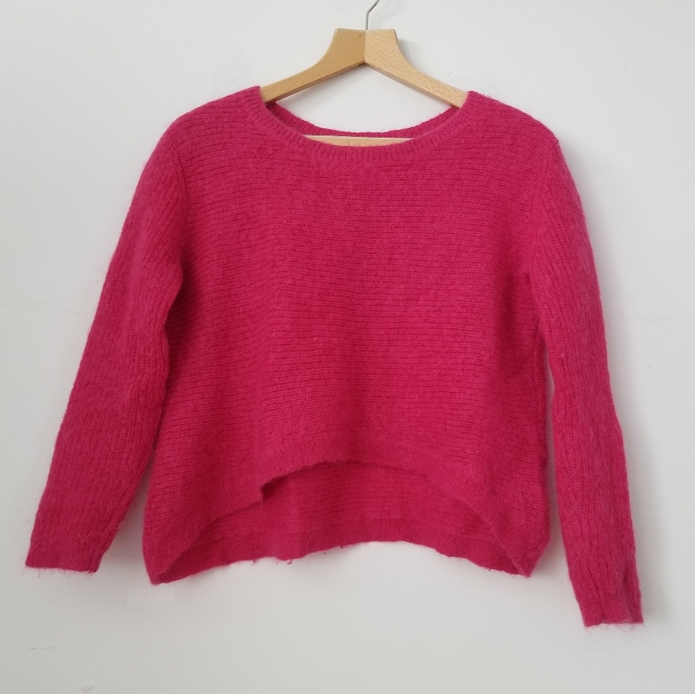 🇫🇷 des petits hauts, hi-lo mohair sweater - Picture 2 of 7